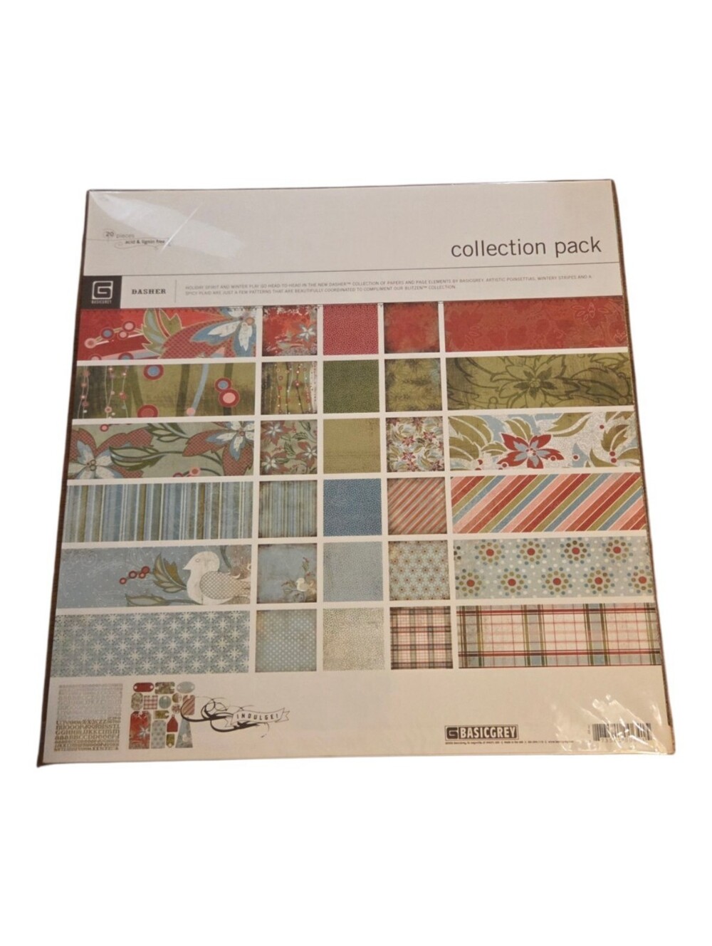 Basic Grey DASHER 12 x 12 Collection Pack *RETIRED* Hard to find! *RARE!*